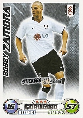Sticker Bobby Zamora - English Premier League 2008-2009. Match Attax n. 124 - Topps