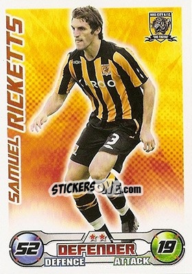 Sticker Samuel Ricketts - English Premier League 2008-2009. Match Attax - Topps