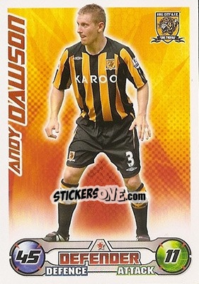 Sticker Andy Dawson - English Premier League 2008-2009. Match Attax - Topps