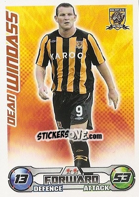 Sticker Dean Windass - English Premier League 2008-2009. Match Attax n. 140 - Topps