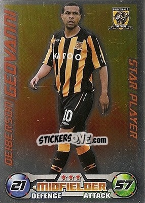 Sticker Deiberson Geovanni - English Premier League 2008-2009. Match Attax n. 144 - Topps