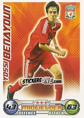 Cromo Yossi Benayoun - English Premier League 2008-2009. Match Attax - Topps