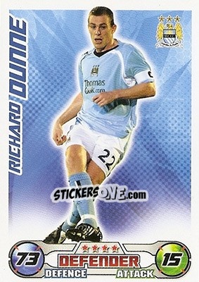 Sticker Richard Dunne - English Premier League 2008-2009. Match Attax - Topps