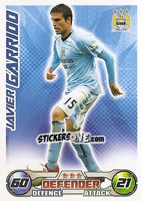 Sticker Javier Garrido - English Premier League 2008-2009. Match Attax - Topps