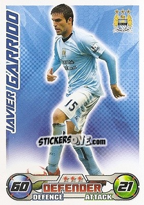 Sticker Javier Garrido - English Premier League 2008-2009. Match Attax n. 166 - Topps