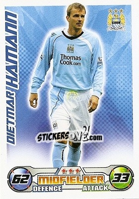 Sticker Dietmar Hamann - English Premier League 2008-2009. Match Attax n. 172 - Topps