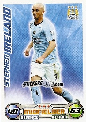 Sticker Stephen Ireland - English Premier League 2008-2009. Match Attax n. 173 - Topps