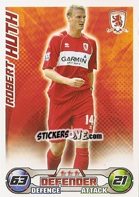 Sticker Robert Huth - English Premier League 2008-2009. Match Attax n. 202 - Topps