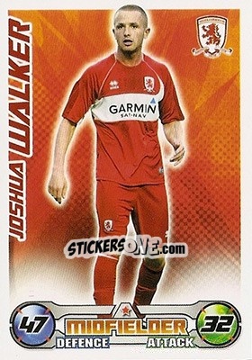 Sticker Joshua Walker - English Premier League 2008-2009. Match Attax n. 204 - Topps