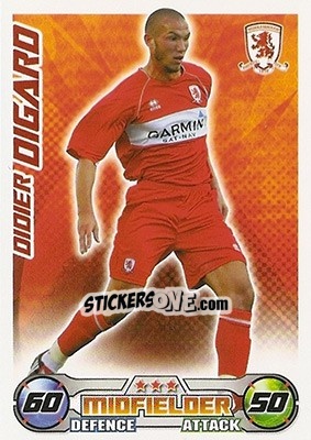 Sticker Didier Digard - English Premier League 2008-2009. Match Attax - Topps