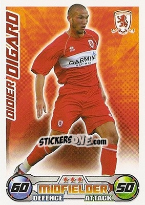 Sticker Didier Digard - English Premier League 2008-2009. Match Attax n. 208 - Topps