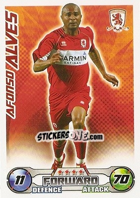 Sticker Afonso Alves - English Premier League 2008-2009. Match Attax n. 214 - Topps
