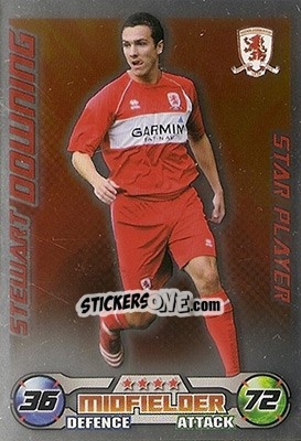 Sticker Stewart Downing - English Premier League 2008-2009. Match Attax n. 216 - Topps