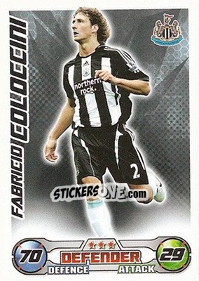 Sticker Fabricio Coloccini - English Premier League 2008-2009. Match Attax n. 218 - Topps