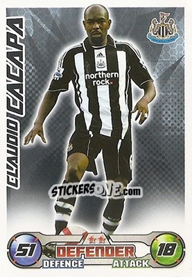 Sticker Claudio Cacapa - English Premier League 2008-2009. Match Attax - Topps