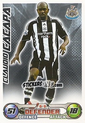 Sticker Claudio Cacapa - English Premier League 2008-2009. Match Attax n. 219 - Topps