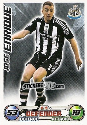 Sticker Jose Enrique - English Premier League 2008-2009. Match Attax n. 222 - Topps