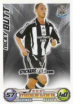 Sticker Nicky Butt - English Premier League 2008-2009. Match Attax n. 227 - Topps