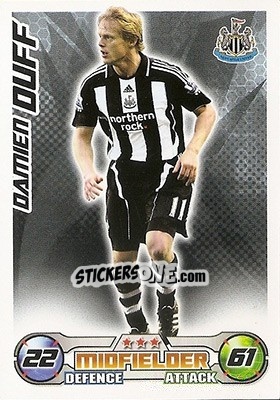 Sticker Damien Duff - English Premier League 2008-2009. Match Attax n. 228 - Topps