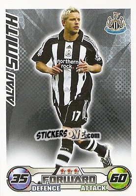 Sticker Alan Smith - English Premier League 2008-2009. Match Attax - Topps
