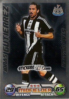 Sticker Jonas Gutierrez - English Premier League 2008-2009. Match Attax - Topps