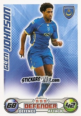 Sticker Glen Johnson - English Premier League 2008-2009. Match Attax - Topps