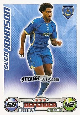 Sticker Glen Johnson - English Premier League 2008-2009. Match Attax n. 236 - Topps