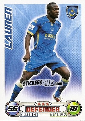 Sticker Lauren - English Premier League 2008-2009. Match Attax n. 238 - Topps