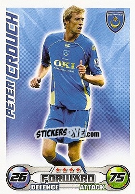 Cromo Peter Crouch - English Premier League 2008-2009. Match Attax - Topps