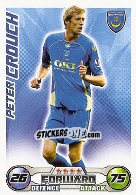 Sticker Peter Crouch - English Premier League 2008-2009. Match Attax n. 248 - Topps