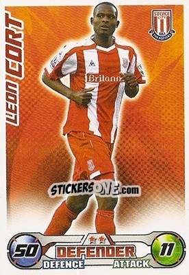 Sticker Leon Cort - English Premier League 2008-2009. Match Attax - Topps