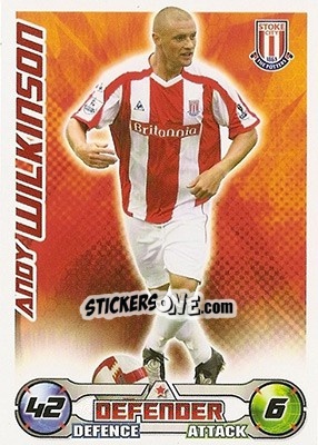 Sticker Andy Wilkinson - English Premier League 2008-2009. Match Attax - Topps