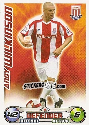 Sticker Andy Wilkinson - English Premier League 2008-2009. Match Attax n. 256 - Topps