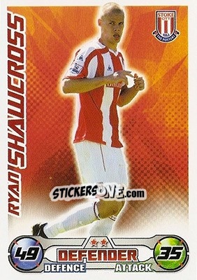 Cromo Ryan Shawcross - English Premier League 2008-2009. Match Attax - Topps