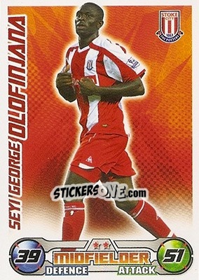 Sticker Seyi Olofinjana - English Premier League 2008-2009. Match Attax - Topps