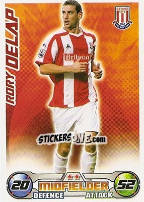 Sticker Rory Delap - English Premier League 2008-2009. Match Attax n. 263 - Topps
