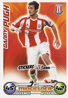Sticker Danny Pugh - English Premier League 2008-2009. Match Attax n. 264 - Topps