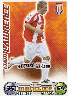 Sticker Liam Lawrence - English Premier League 2008-2009. Match Attax n. 266 - Topps