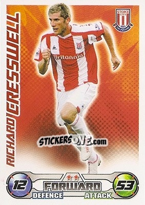 Sticker Richard Cresswell - English Premier League 2008-2009. Match Attax - Topps