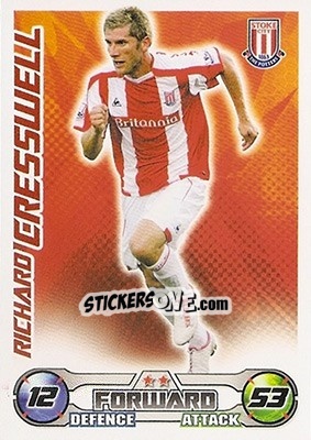 Sticker Richard Cresswell - English Premier League 2008-2009. Match Attax n. 268 - Topps