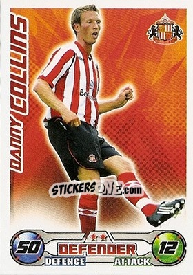 Sticker Danny Collins - English Premier League 2008-2009. Match Attax - Topps