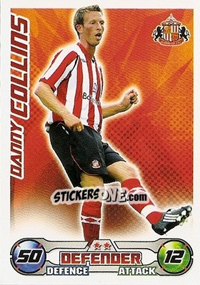 Sticker Danny Collins - English Premier League 2008-2009. Match Attax n. 272 - Topps