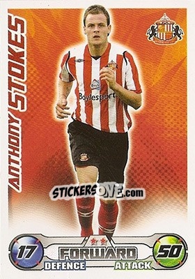 Sticker Anthony Stokes - English Premier League 2008-2009. Match Attax - Topps