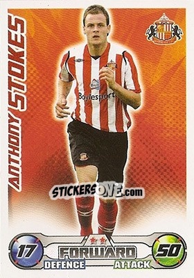 Sticker Anthony Stokes - English Premier League 2008-2009. Match Attax n. 273 - Topps