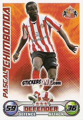 Figurina Pascal Chimbonda - English Premier League 2008-2009. Match Attax - Topps