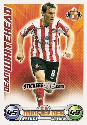 Figurina Dean Whitehead - English Premier League 2008-2009. Match Attax n. 279 - Topps