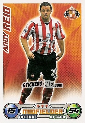 Sticker Andy Reid - English Premier League 2008-2009. Match Attax - Topps