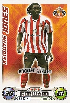 Sticker Kenwyne Jones - English Premier League 2008-2009. Match Attax n. 284 - Topps