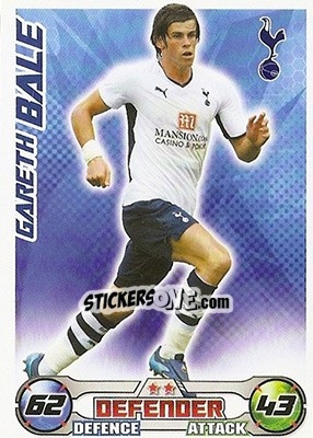 Sticker Gareth Bale - English Premier League 2008-2009. Match Attax - Topps