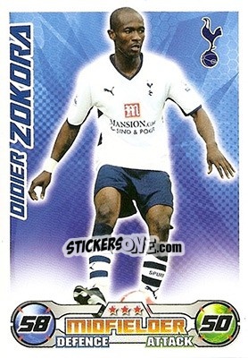 Sticker Didier Zokora - English Premier League 2008-2009. Match Attax - Topps